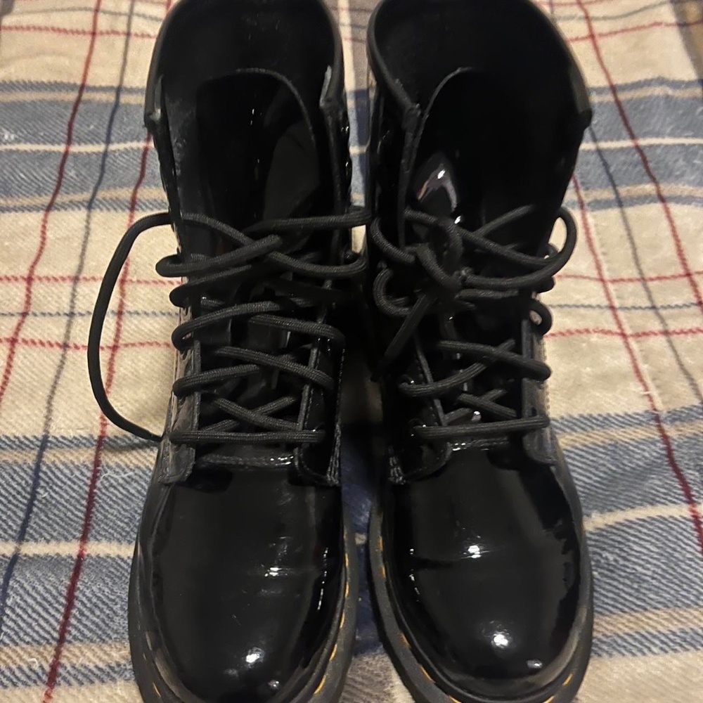 Glossy Black Patent Doc Martens